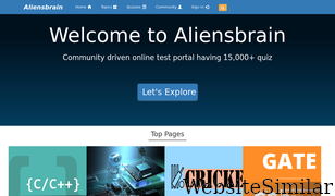 aliensbrain.com Screenshot