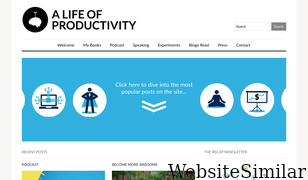 alifeofproductivity.com Screenshot
