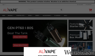 alivape.com Screenshot
