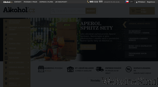 alkohol.cz Screenshot