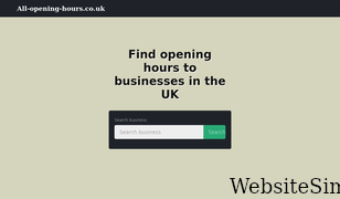 all-opening-hours.co.uk Screenshot