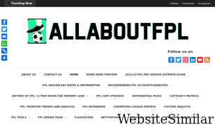 allaboutfpl.com Screenshot