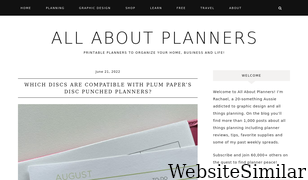 allaboutplanners.com.au Screenshot