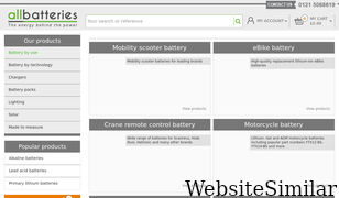 allbatteries.co.uk Screenshot