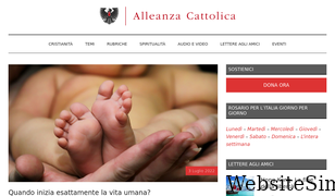 alleanzacattolica.org Screenshot