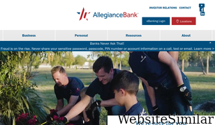 allegiancebank.com Screenshot