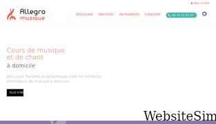 allegromusique.fr Screenshot