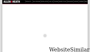 allen-heath.com Screenshot