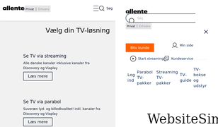 allente.dk Screenshot