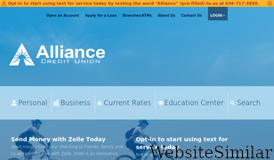alliancecu.com Screenshot