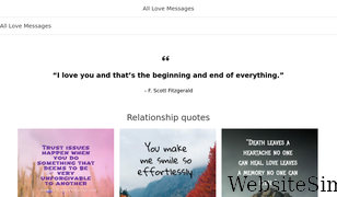 alllovemessages.com Screenshot