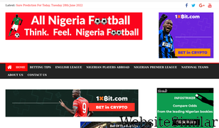 allnigeriafootball.com Screenshot