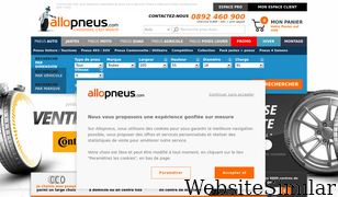 allopneus.com Screenshot