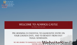 alnwickcastle.com Screenshot