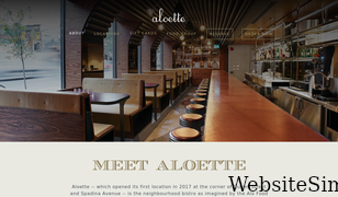 aloetterestaurant.com Screenshot