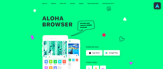 alohabrowser.com Screenshot