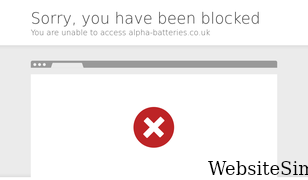alpha-batteries.co.uk Screenshot