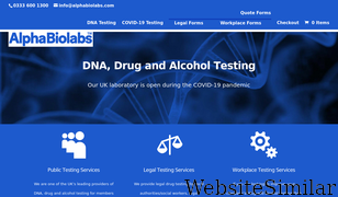 alphabiolabs.co.uk Screenshot