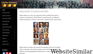 alphahistory.com Screenshot