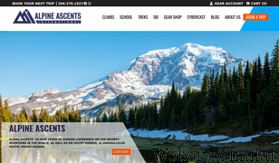 alpineascents.com Screenshot