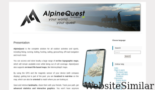 alpinequest.net Screenshot