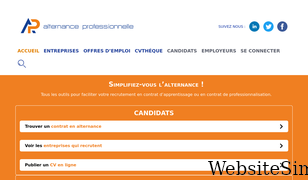 alternance-professionnelle.fr Screenshot
