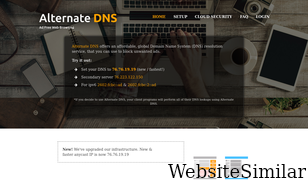 alternate-dns.com Screenshot