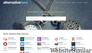 alternativehere.com Screenshot