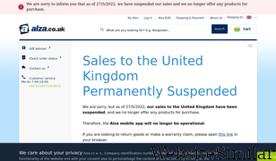 alza.co.uk Screenshot
