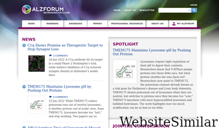 alzforum.org Screenshot
