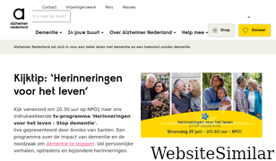 alzheimer-nederland.nl Screenshot
