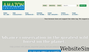 amazonconservation.org Screenshot