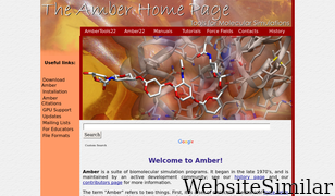ambermd.org Screenshot