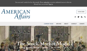 americanaffairsjournal.org Screenshot
