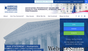 americanhumanist.org Screenshot