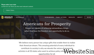 americansforprosperity.org Screenshot