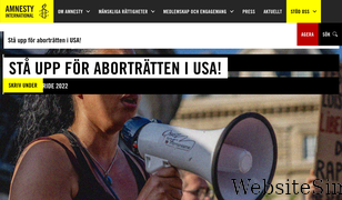 amnesty.se Screenshot