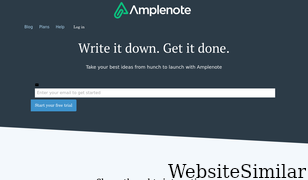 amplenote.com Screenshot