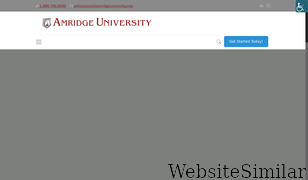 amridgeuniversity.edu Screenshot