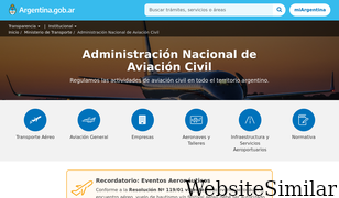 anac.gov.ar Screenshot
