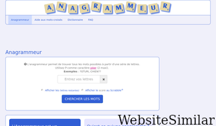 anagrammeur.com Screenshot