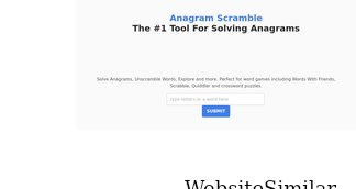 anagramscramble.com Screenshot