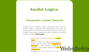 analisi-logica.it Screenshot