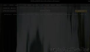 anantara.com Screenshot