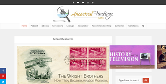 ancestralfindings.com Screenshot