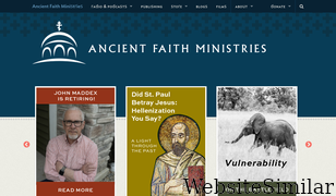 ancientfaith.com Screenshot