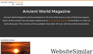 ancientworldmagazine.com Screenshot