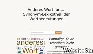 anderes-wort-fuer.de Screenshot