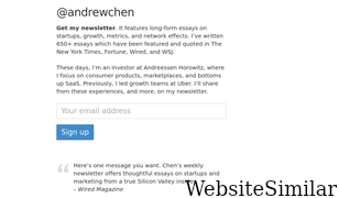 andrewchen.com Screenshot