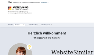 anerkennung-in-deutschland.de Screenshot